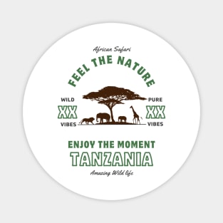 African Safari Tanzania Magnet